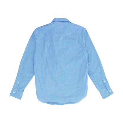 Blue Check Long Sleeve Button Down