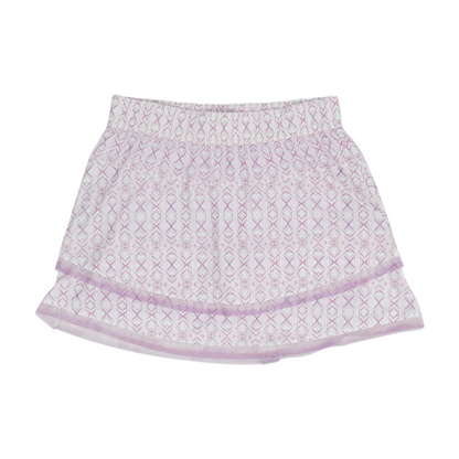 Pink Geometric Active Skort