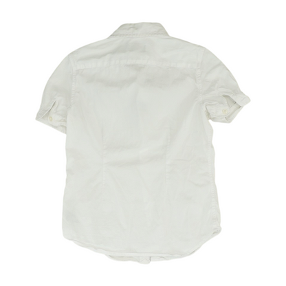 White Short Sleeve Button Down