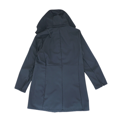 Black Solid Rain Jacket