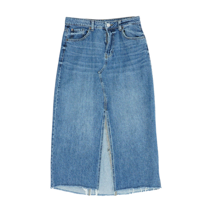 Blue Short Maxi Skirt