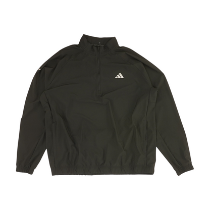 Black Solid 1/4 Zip Pullover