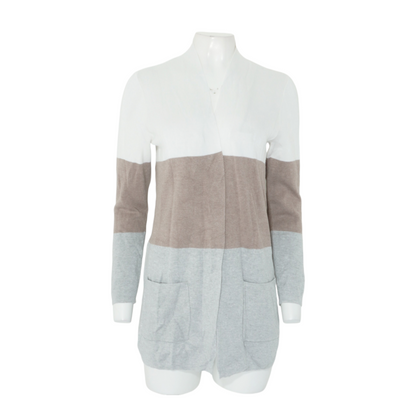 Multi Color Block Cardigan Sweater