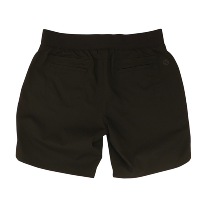Black Solid Chino Shorts