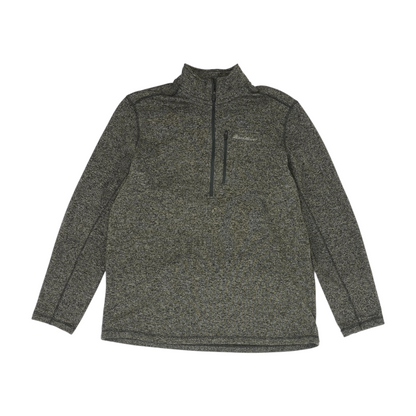 Gray Tall Solid 1/4 Zip Pullover