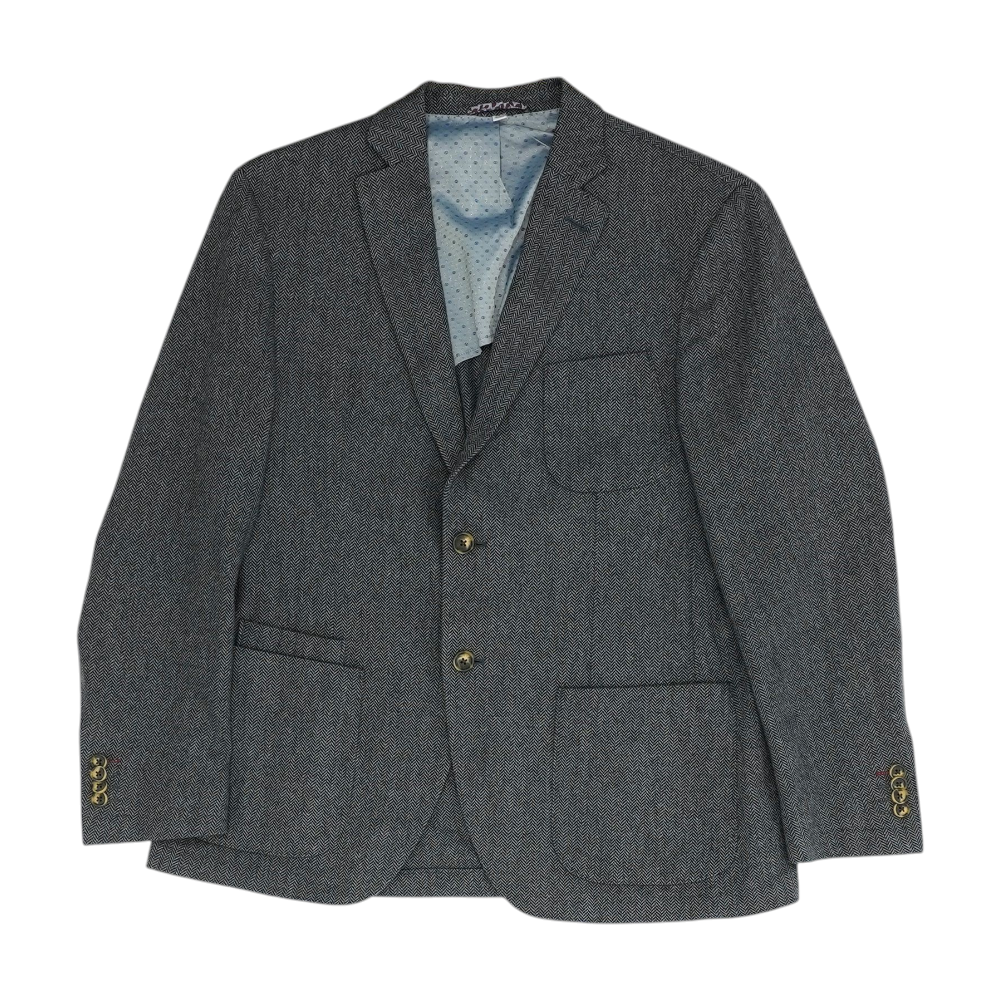 Navy Chevron Sport Coat