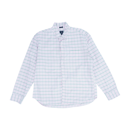Pink Check Long Sleeve Button Down