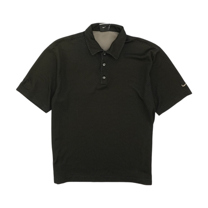 Black Solid Short Sleeve Polo
