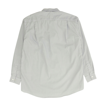 Gray Striped Long Sleeve Button Down
