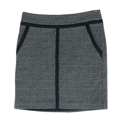 Black Print Mini Skirt