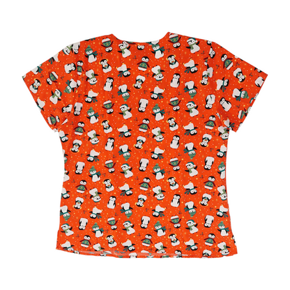 Red Graphic Scrub