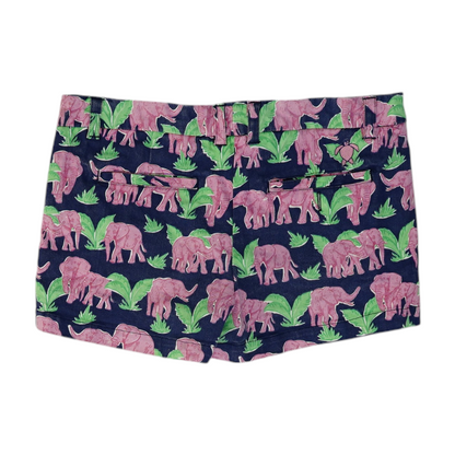 Navy Print Chino Shorts