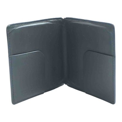 Brown Intrecciato Leather Bifold Card Holder