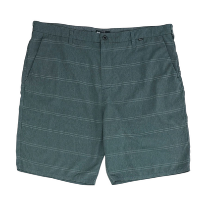 Gray Striped Active Shorts