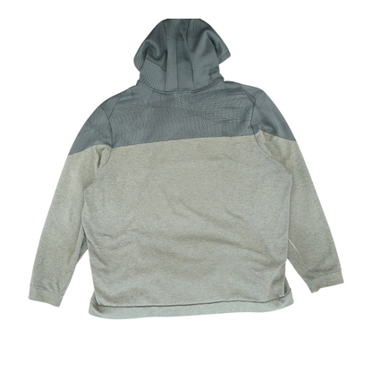 Gray Color Block Hoodie Pullover