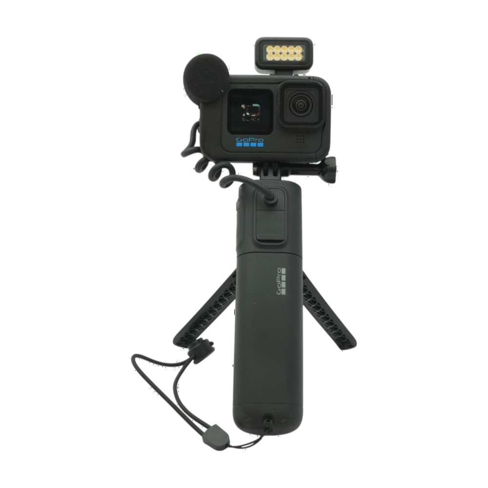 Hero 10 with Light and Media Mod Action Camera