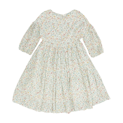 Beige Floral Dress
