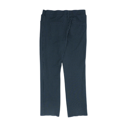 Black Striped Regular Pants