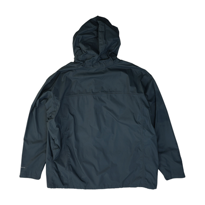 Gray Tall Solid Rain Jacket