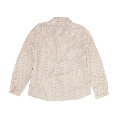 White Misc Long Sleeve Button Down