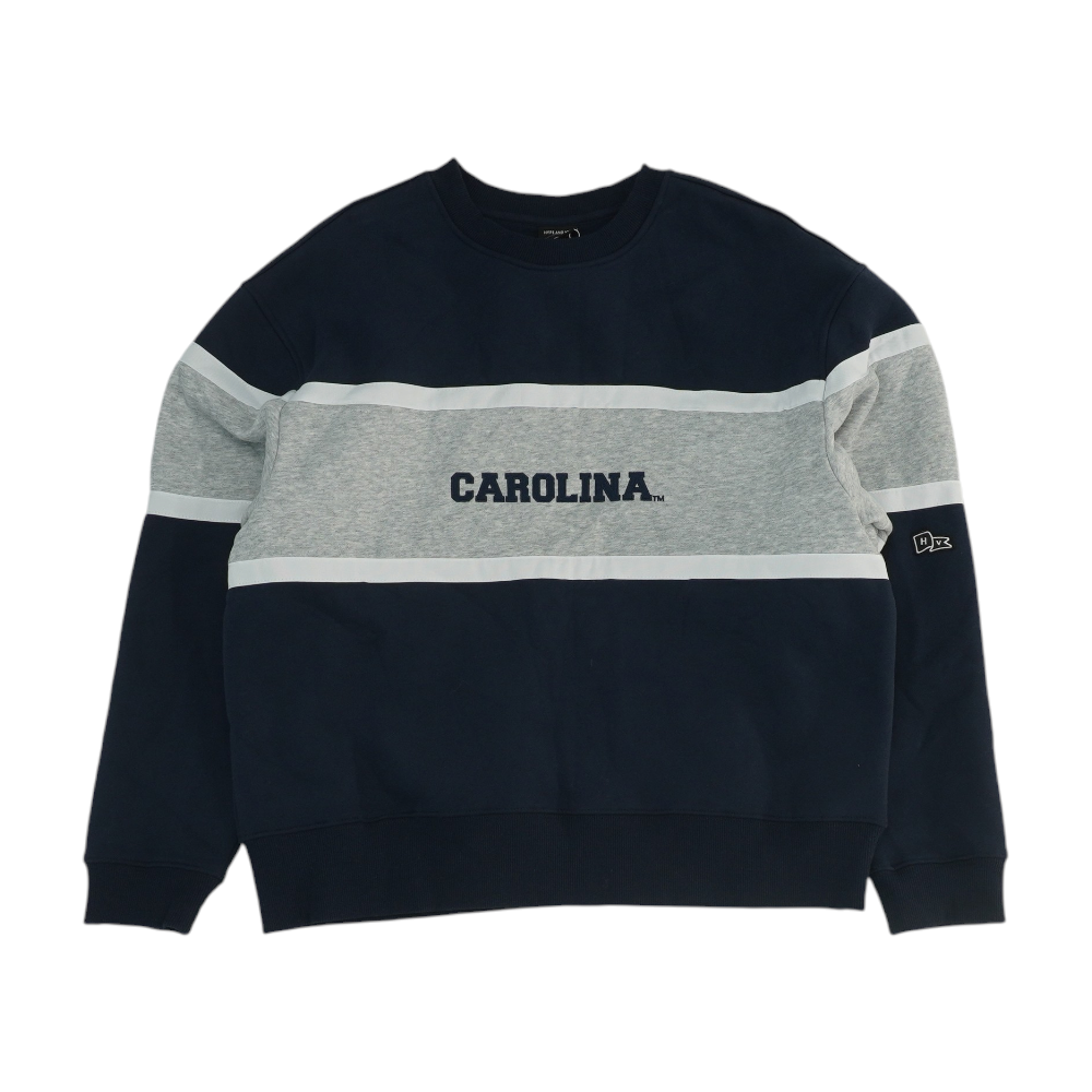 Navy Color Block Sweatshirt Pullover