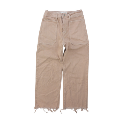 Tan Wide Leg Jeans