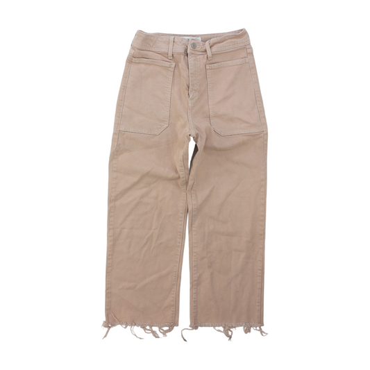 Tan Wide Leg Jeans
