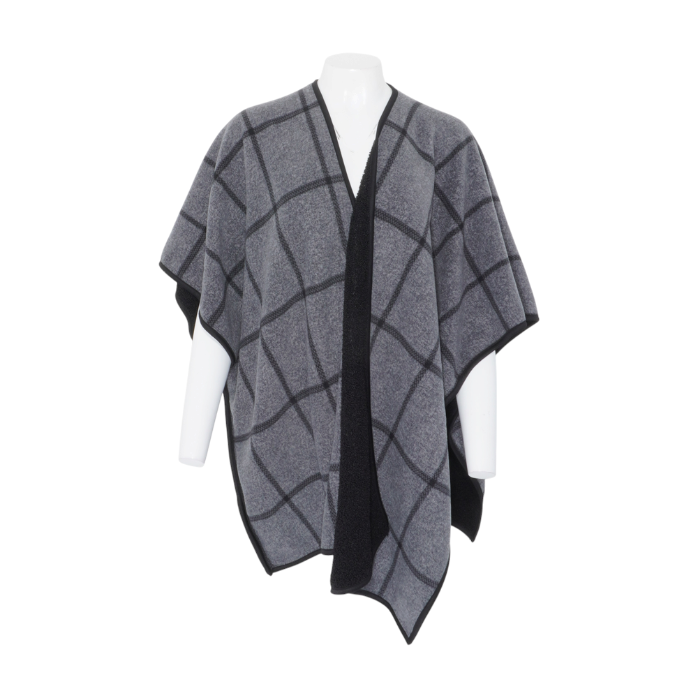 Gray Check Cardigan Sweater