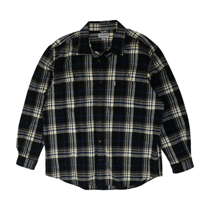 Blue Plaid Flannel Button Down