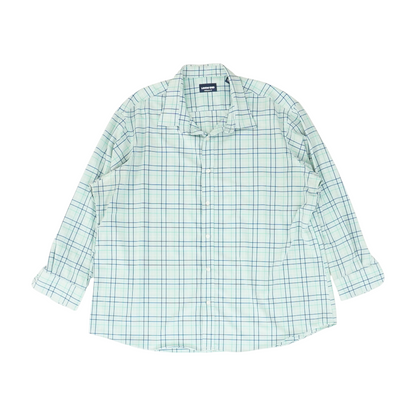 Green Check Long Sleeve Button Down
