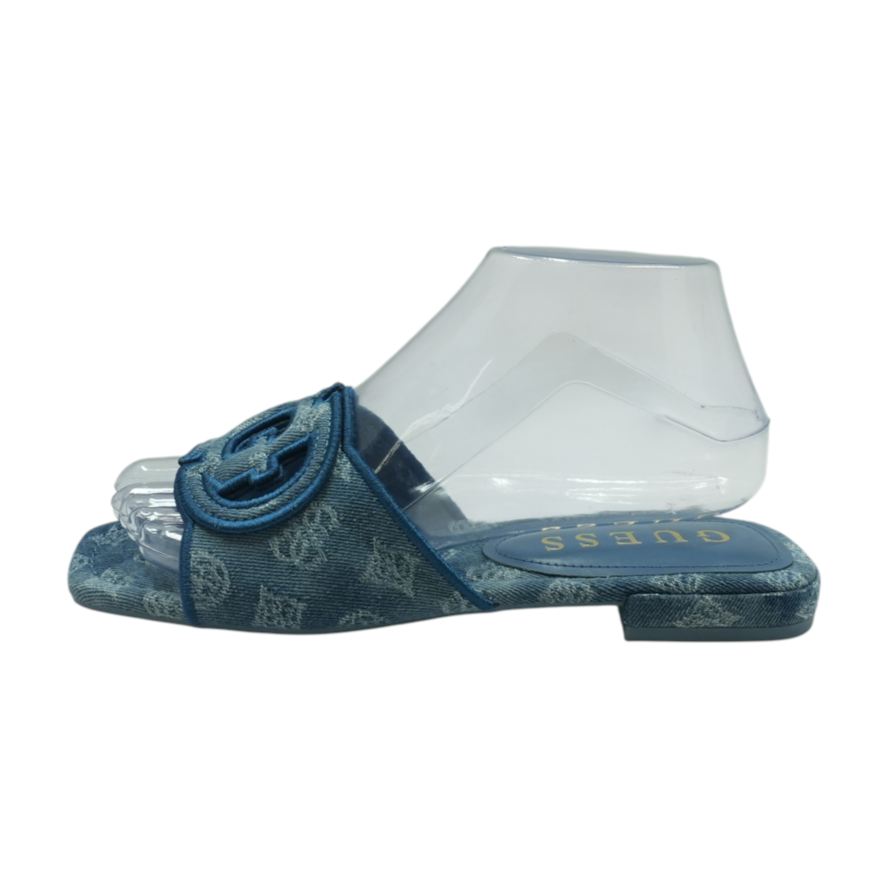 Blue Flat Sandals