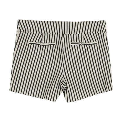 White Striped Chino Shorts