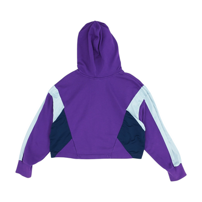 Purple Solid Hoodie Pullover