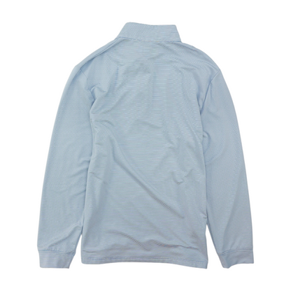 Blue Striped 1/4 Zip Pullover