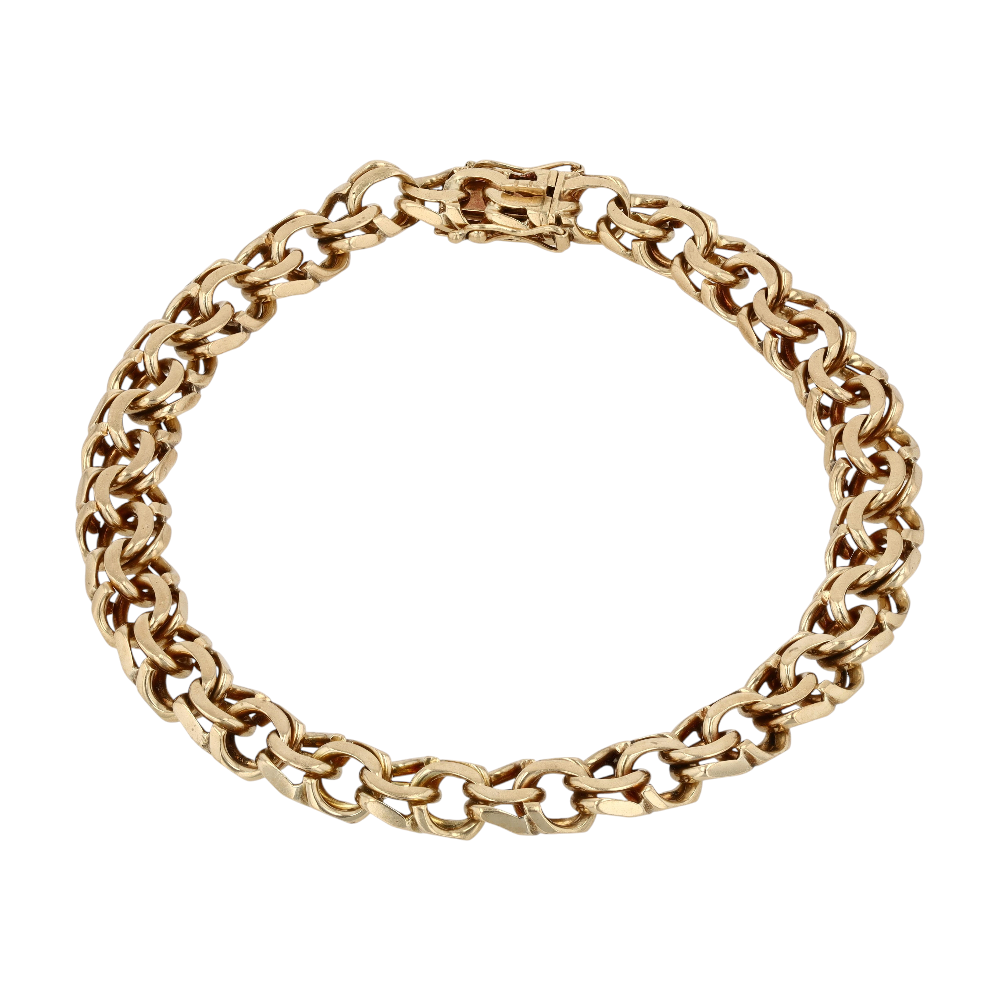 14K Yellow Gold Chain Bracelet