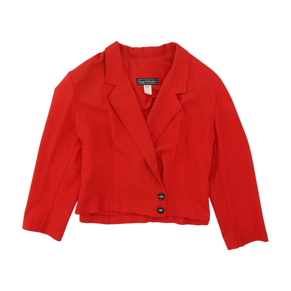 Maggie McNaughton Vintage Red Plus Solid Blazer – Image 1