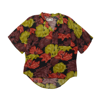 Vintage Multi Floral Short Sleeve Button Down