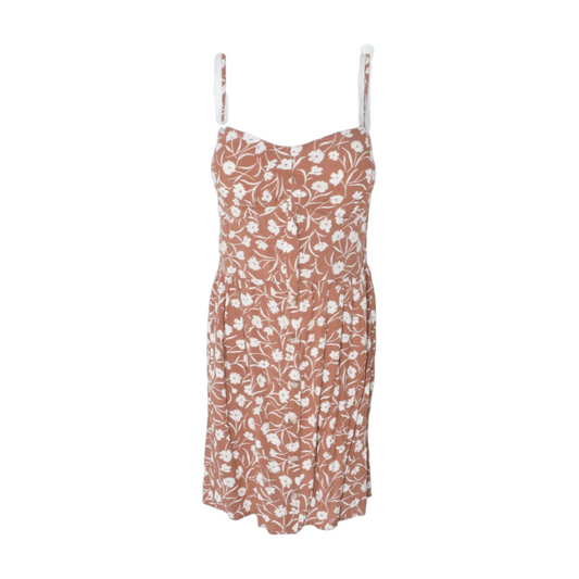 Rust Floral Mini Dress