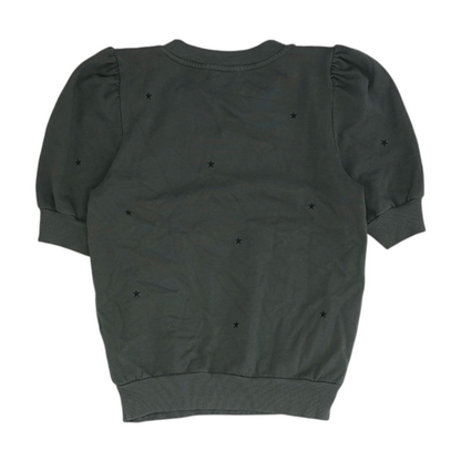 Gray Solid Sweatshirt Pullover