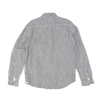Black Plaid Long Sleeve Button Down
