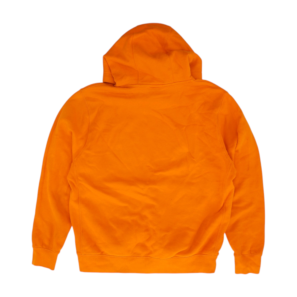 Orange Solid Hoodie Pullover