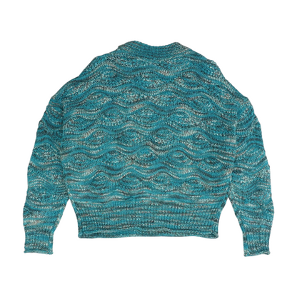Blue Print Pullover Sweater