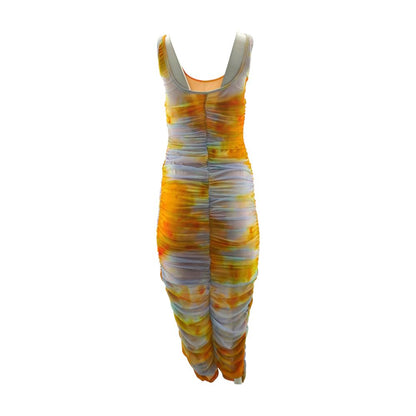 Multi Tie Dye Midi Dress