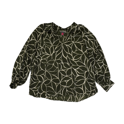 Gray Plus Print Blouse