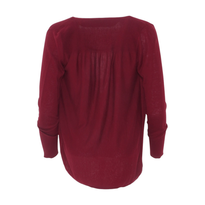 Maroon Cardigan Sweater