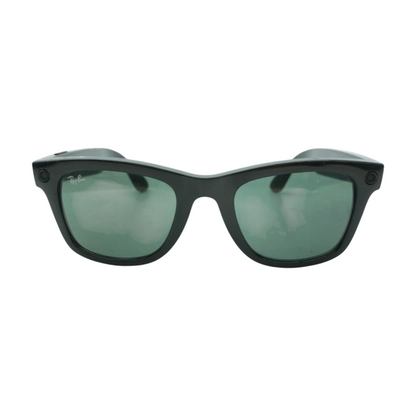 Black Wayfarer L Smart Glasses