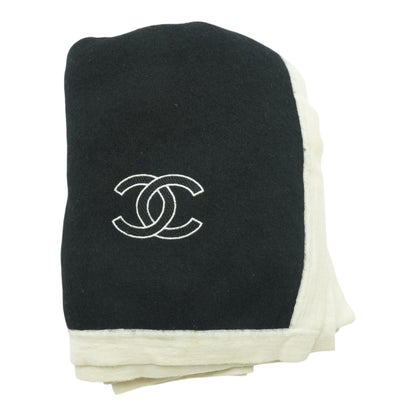 CC Logo Scarf with Ivory Trim