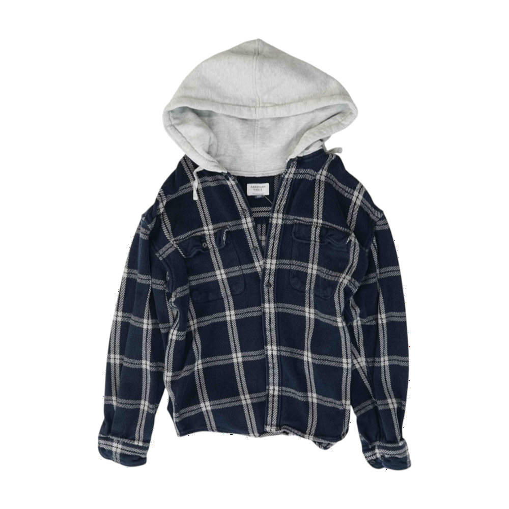Navy Plaid Jacket
