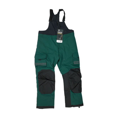 Green Color Block Overalls