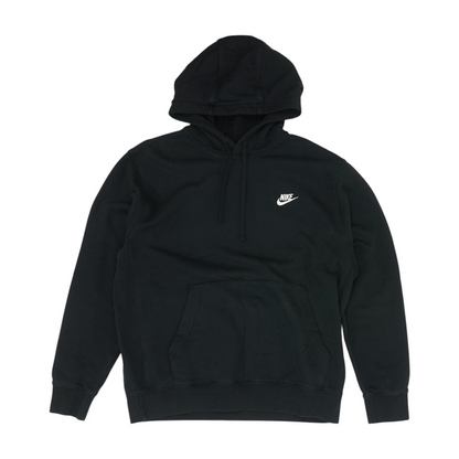 Black Solid Hoodie Pullover